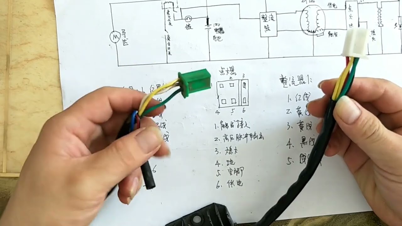 摩托车的线圈，整流器，点火器，高压包的工作原理及接线