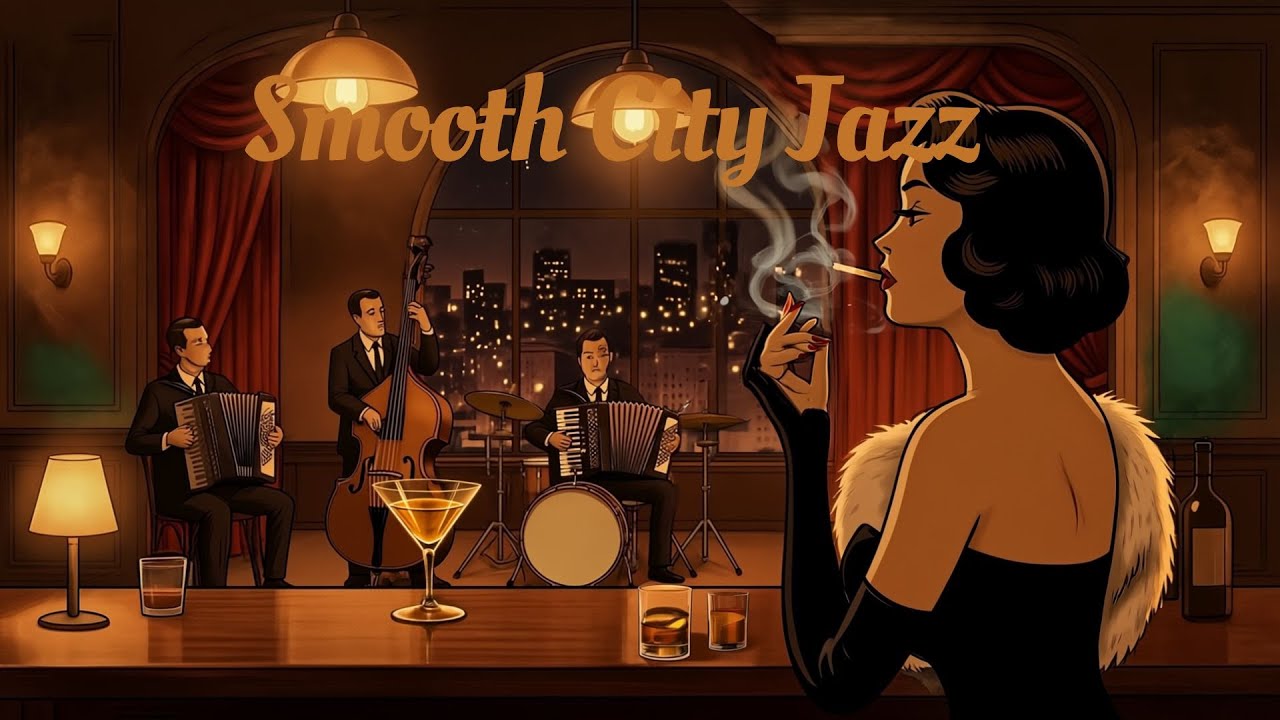 Vintage 1950s Smooth Jazz 🎷 | Midnight Jazz Lounge Ambience | Smooth Vintage Jazz Lounge Music🎷