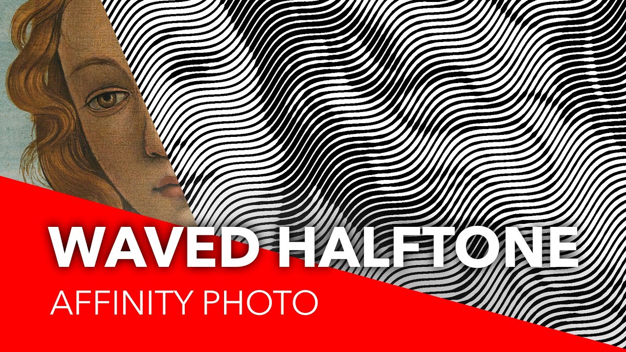 This is the coolest HALFTONE effect you have seen in a while with Affinity Photo - Easy to apply