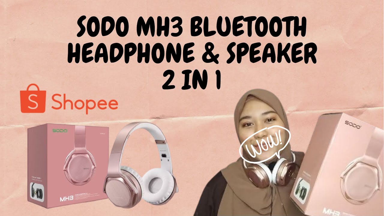 REVIEW - SODO MH3 BLUETOOTH HEADPHONE & SPEAKER 2 IN 1