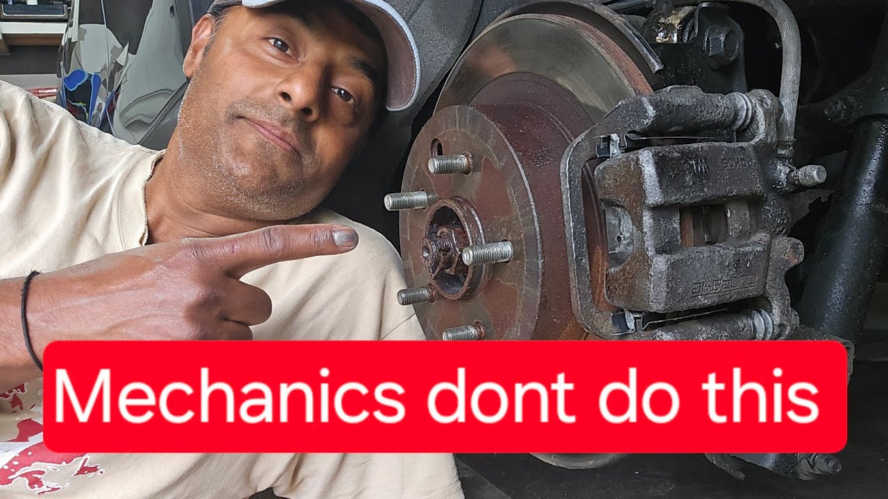 Pad slap Mechanics don't do this , Caliper pin lubrication  during brake pad replacement
