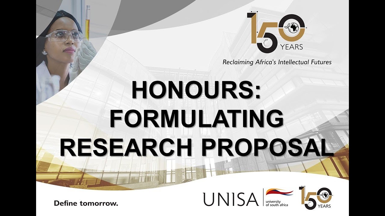 HONOURS POSTGRADUATE STUDENTS FORMULATING RESEARCH PROPOSAL