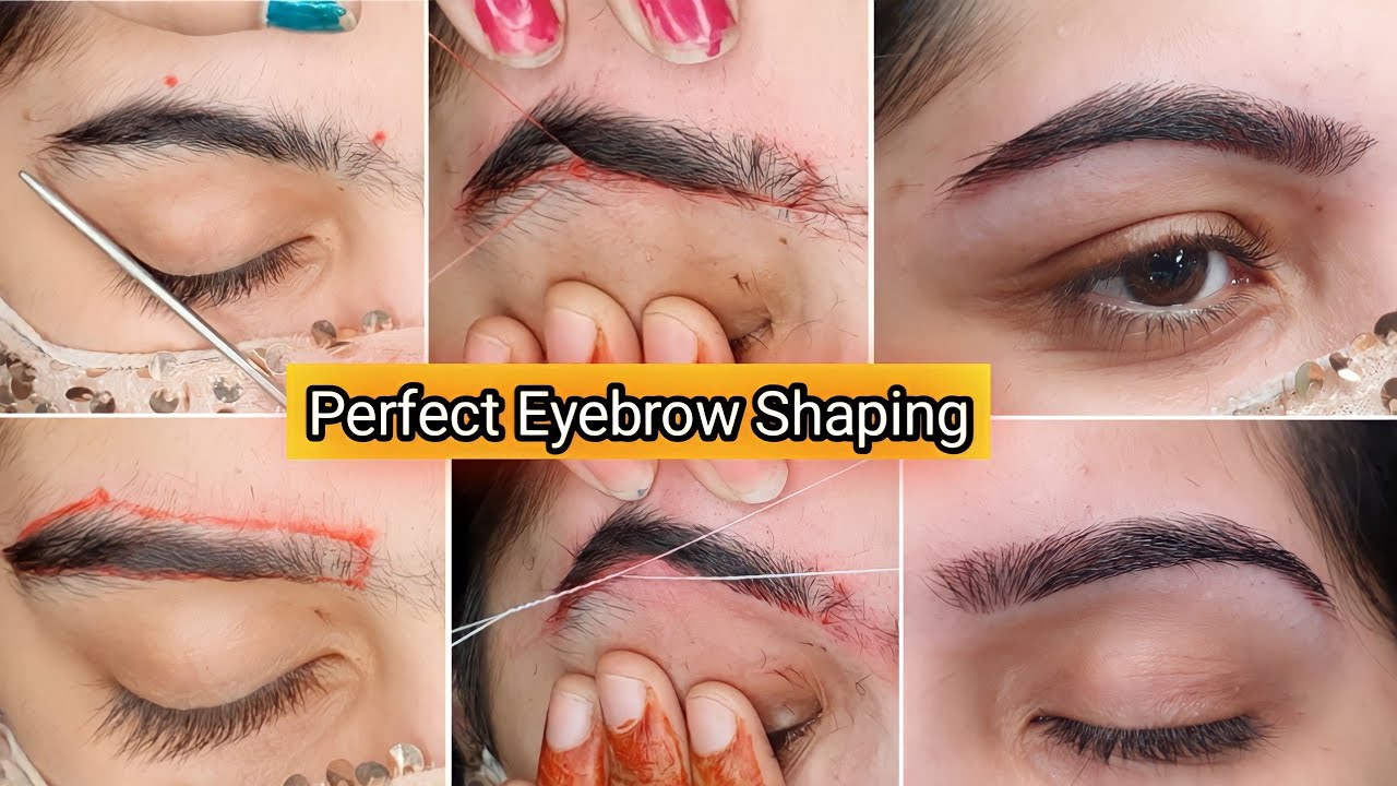 Professional Eyebrow Shaping guide at saloon || Eyebrow Threading Tutorial for Beginners
