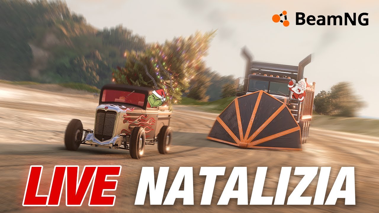 ASPETTANDO IL NATALE ! Scorribande su BeamNG in LIVE