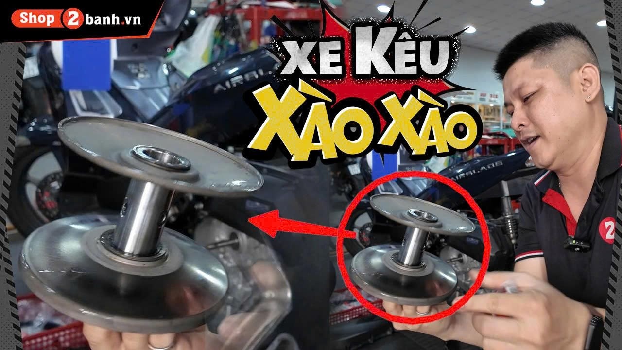 Khắc phục hiện tượng nồi xe ga kêu xào xào #baoduongxemay #vesinhnoi #AB #Shop2banh