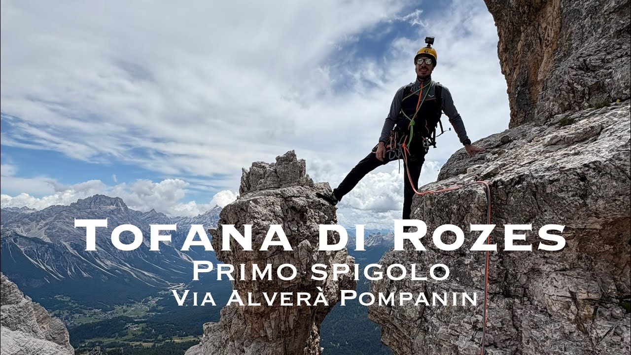 Tofana di Rozes - Primo spigolo, via Alverà Pompanin