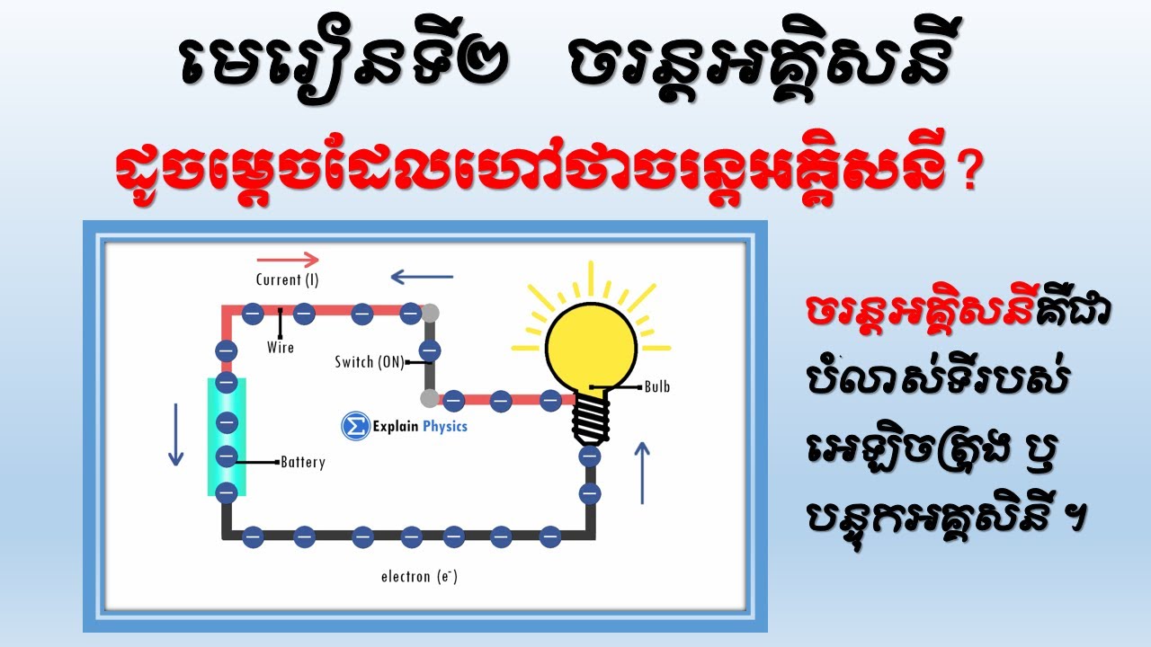 មេរៀនទី២   ចរន្តអគ្គិសនី