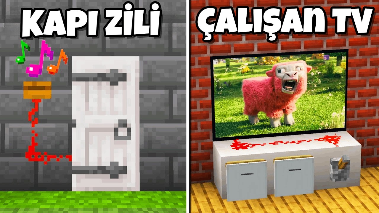 Minecraft: 5 KULLANIŞLI Redstone Hilesi !