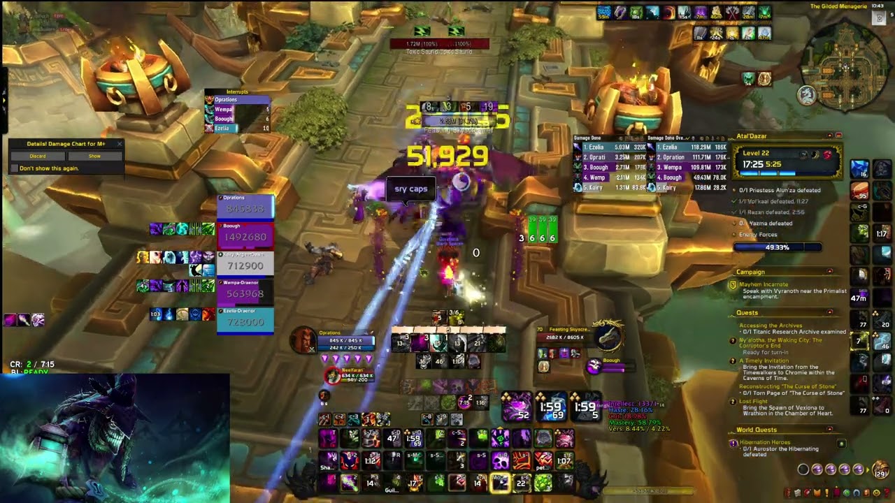Demonology Warlock I +22 Atal'Dazar  DF 10.2