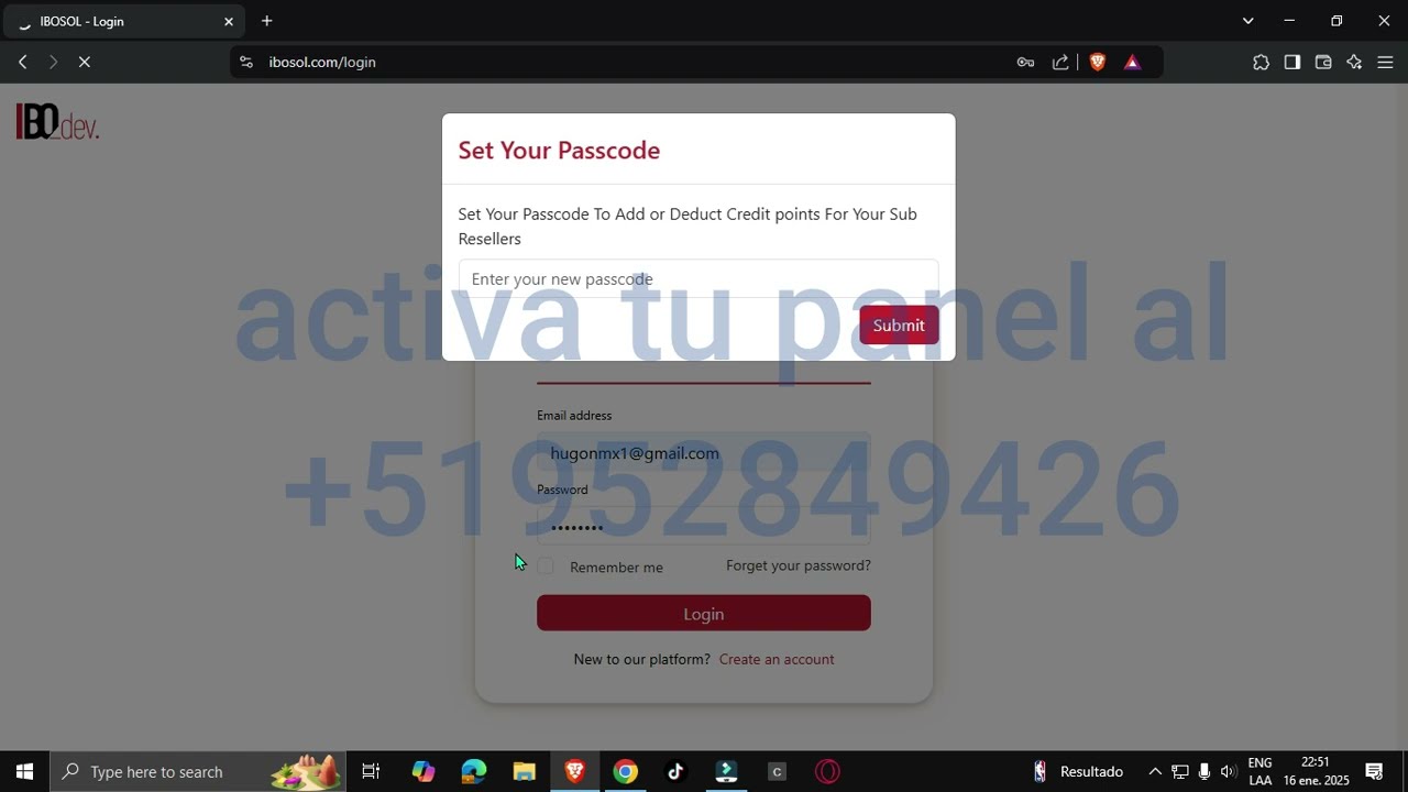 problemas para acceder al nuevo panel ibosol solucionado