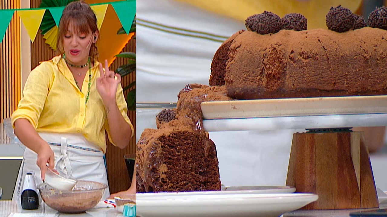 TORTA VOLCÁN DE CHOCOLATE Y BRIGADEIRO: una delicia dulce de la mano de Mariana Corbetta