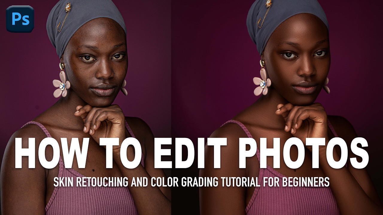 Как редактировать фотографии в Photoshop | Цветокоррекция и ретушь кожи для начинающих