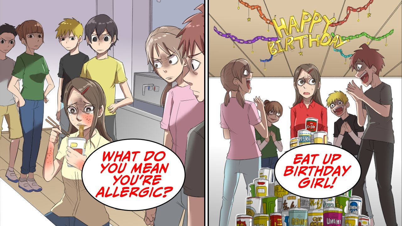 I was allergic to instant noodles, but then... [Manga Dub]