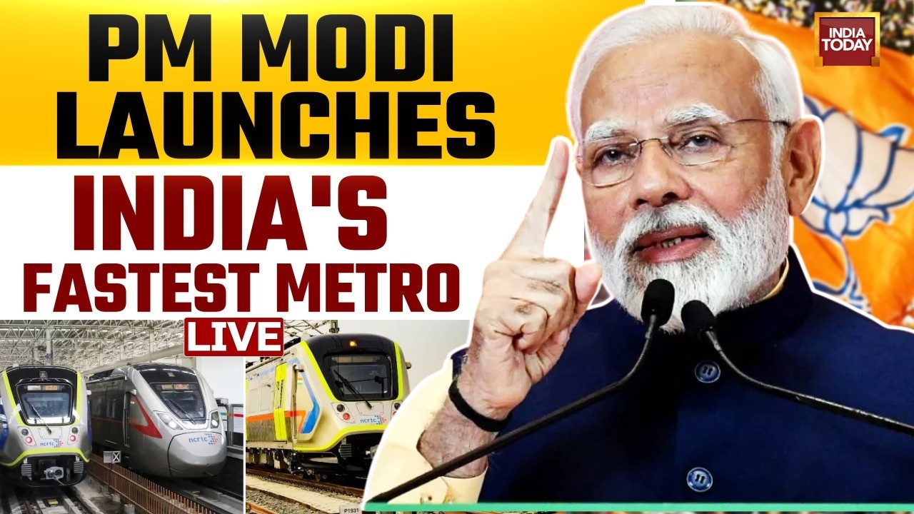 LIVE | PM Modi Inaugurates Full Delhi-Meerut Namo Bharat Corridor | PM Modi News | India Today LIVE