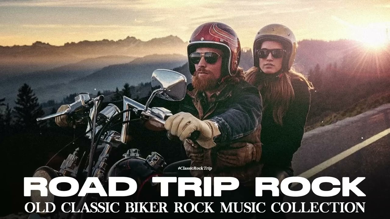 Old Classic Biker Rock Music Collection   Classic Rock Motorcycle on Road   Road Rock Ever Playlist