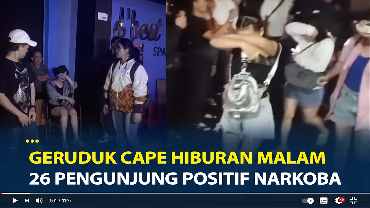 Satres Narkoba Geruduk Cafe Hiburan Malam di Palembang, 26 Pengunjung Positif Narkoba