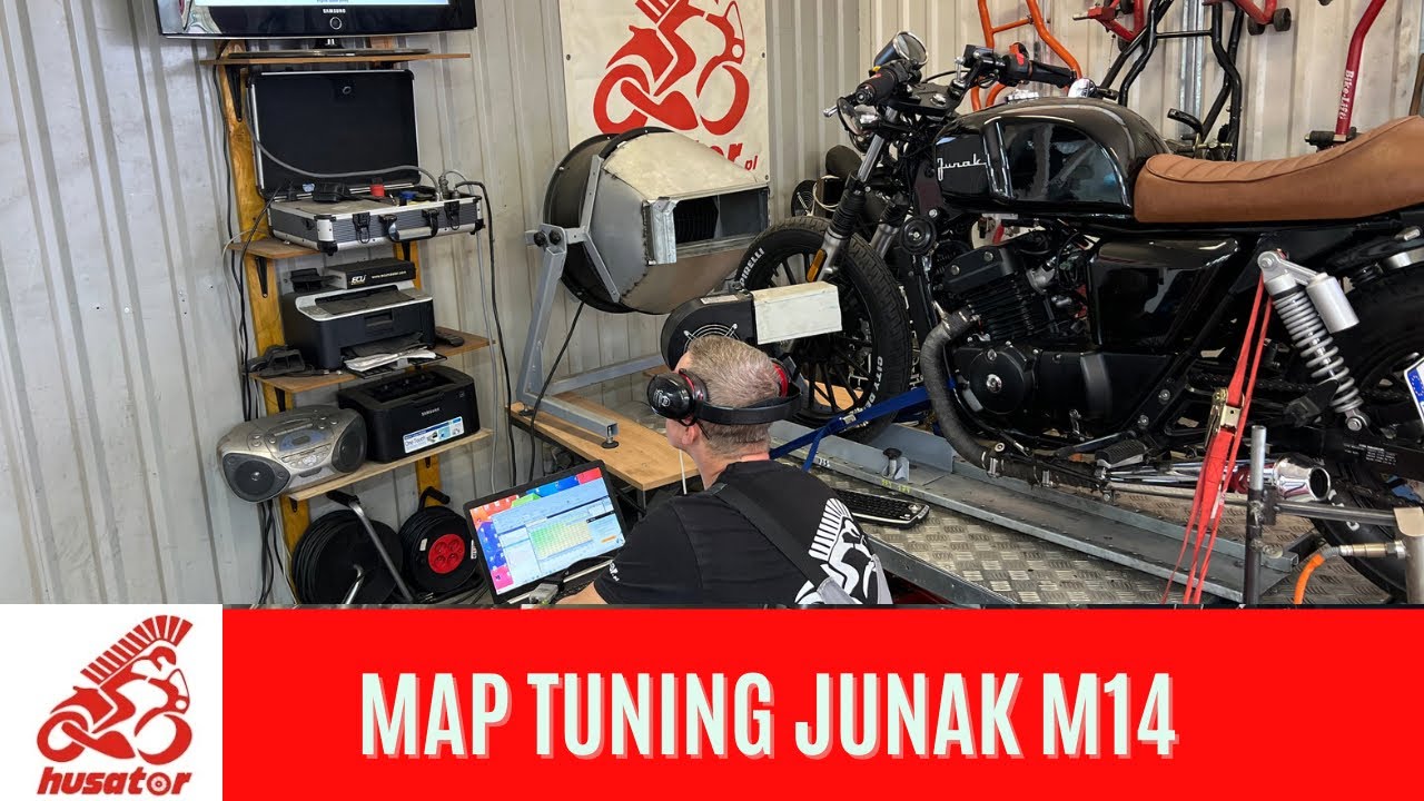 Map Tuning i prezentacja Junaka M14 Caffe Racer 125