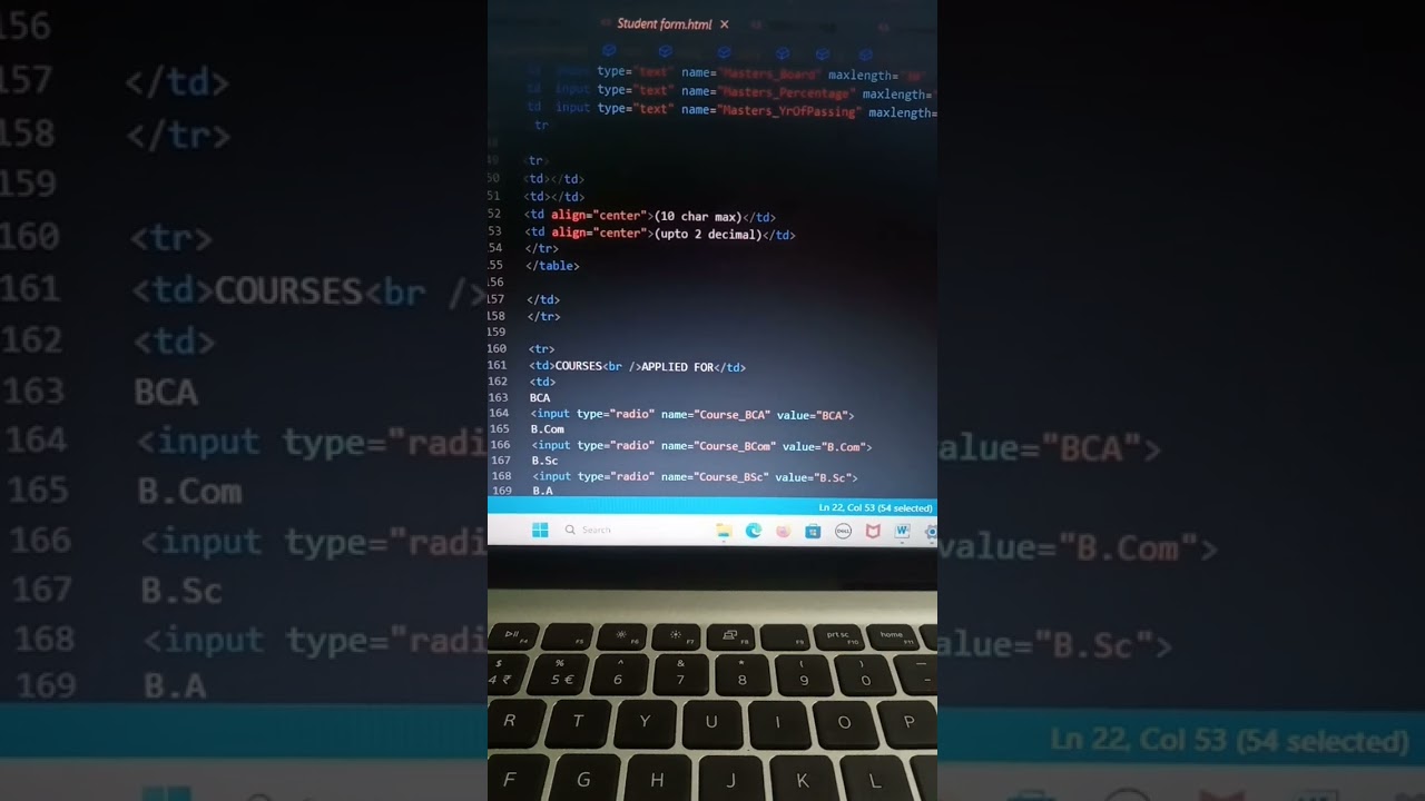 student register form html and css #html #viral #css