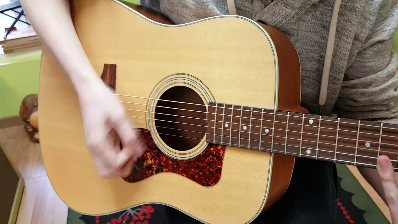 Guild D-240E Ltd Ed Flame Mahogany acoustic-electrc guitar demo at Basone