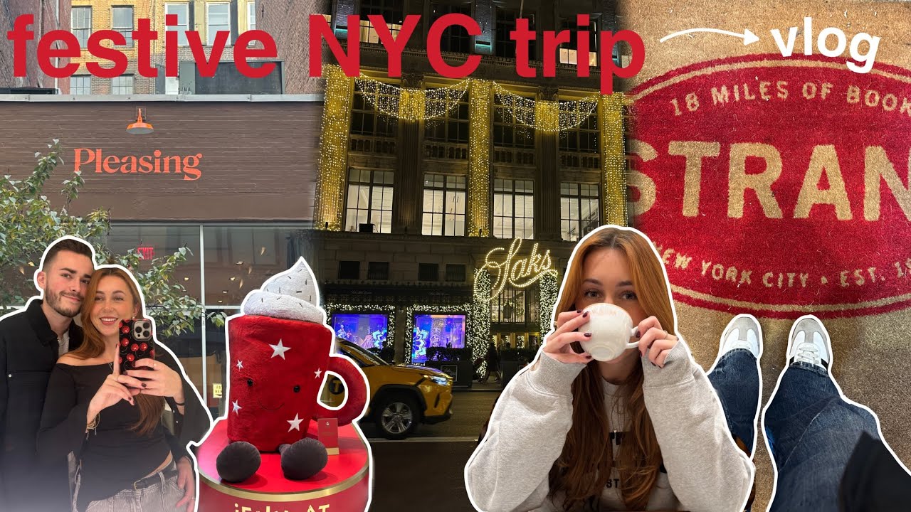 spending a festive day in NYC 🎄🌃🎁✨ | bookmas day 4