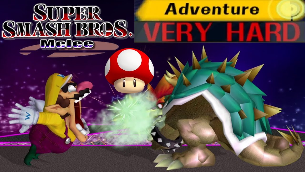 Super Smash Bros. Melee - Adventure Mode Gameplay with Giant Wario