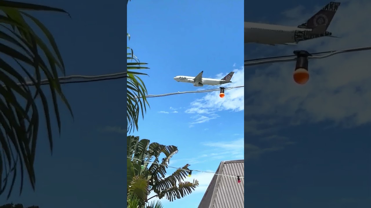 FIJI AIRWAYS A330 Blasting off from Nadi Airport