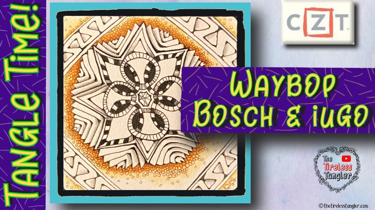 BOSCH || IUGO || WAYBOP || Tangle Time || Inktober Tangles 2020