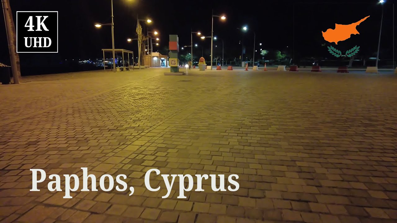 Poseidonos Ave, Paphos, Cyprus - Walking Tour (4K 60fps) | Virtual Walk Through a Resort
