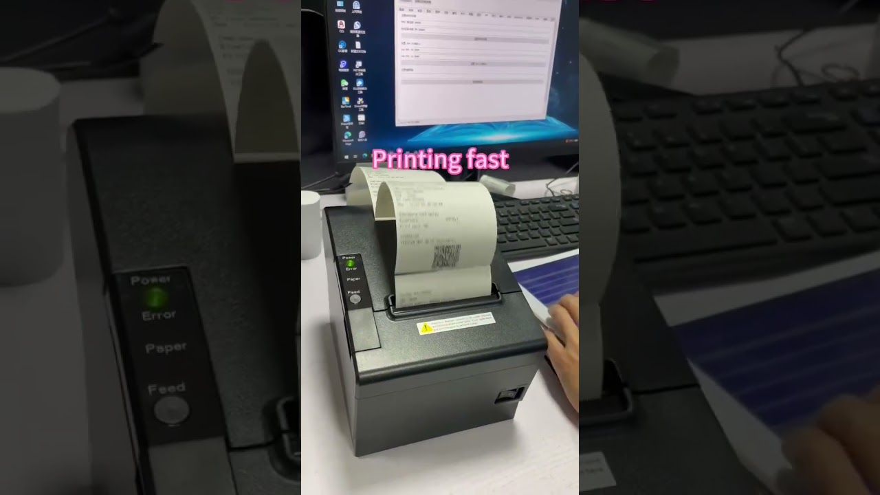 250mm/s 80mm Thermal Receipt Printer Auto Cutter for Kitchen Pos Printer