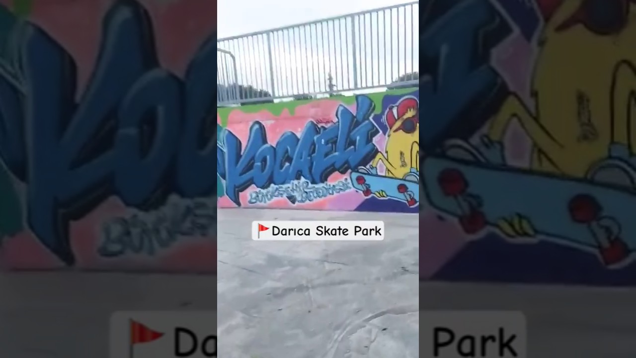 Darica millet bah&ccedil;esinde antik restoranın ilerisinde yapılan Skate park #skate #skating #darıca
