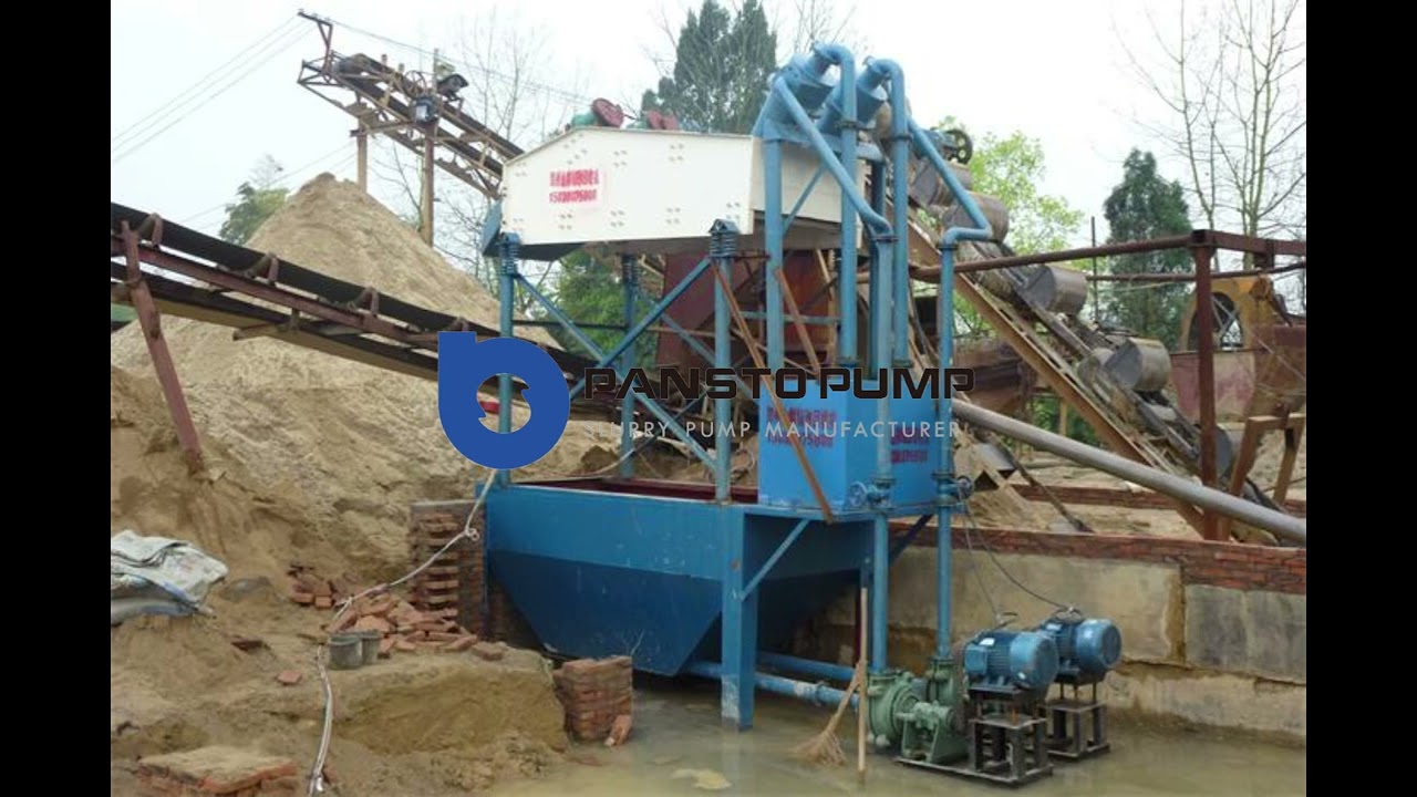 Slurry Pump operation working conditions with cyclones. #slurrypump #cyclone