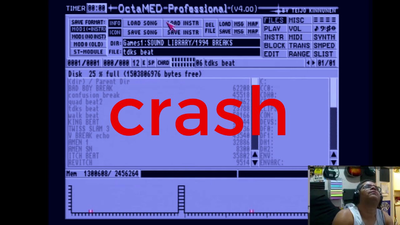 Commodore Amiga Octamed Jam / Workflow  1 5 hour Part 1