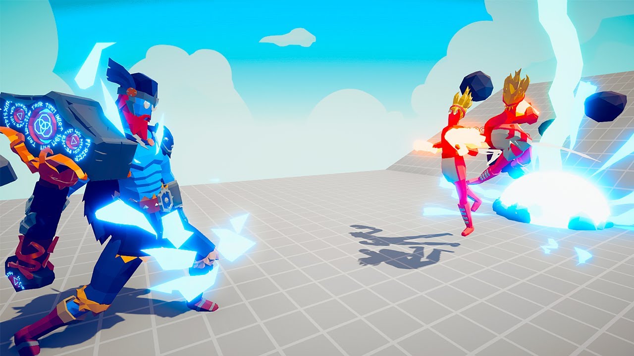 SUPER BOXER TEAM vs THOR TEAM | TABS - Totally Accurate Battle Simulator
