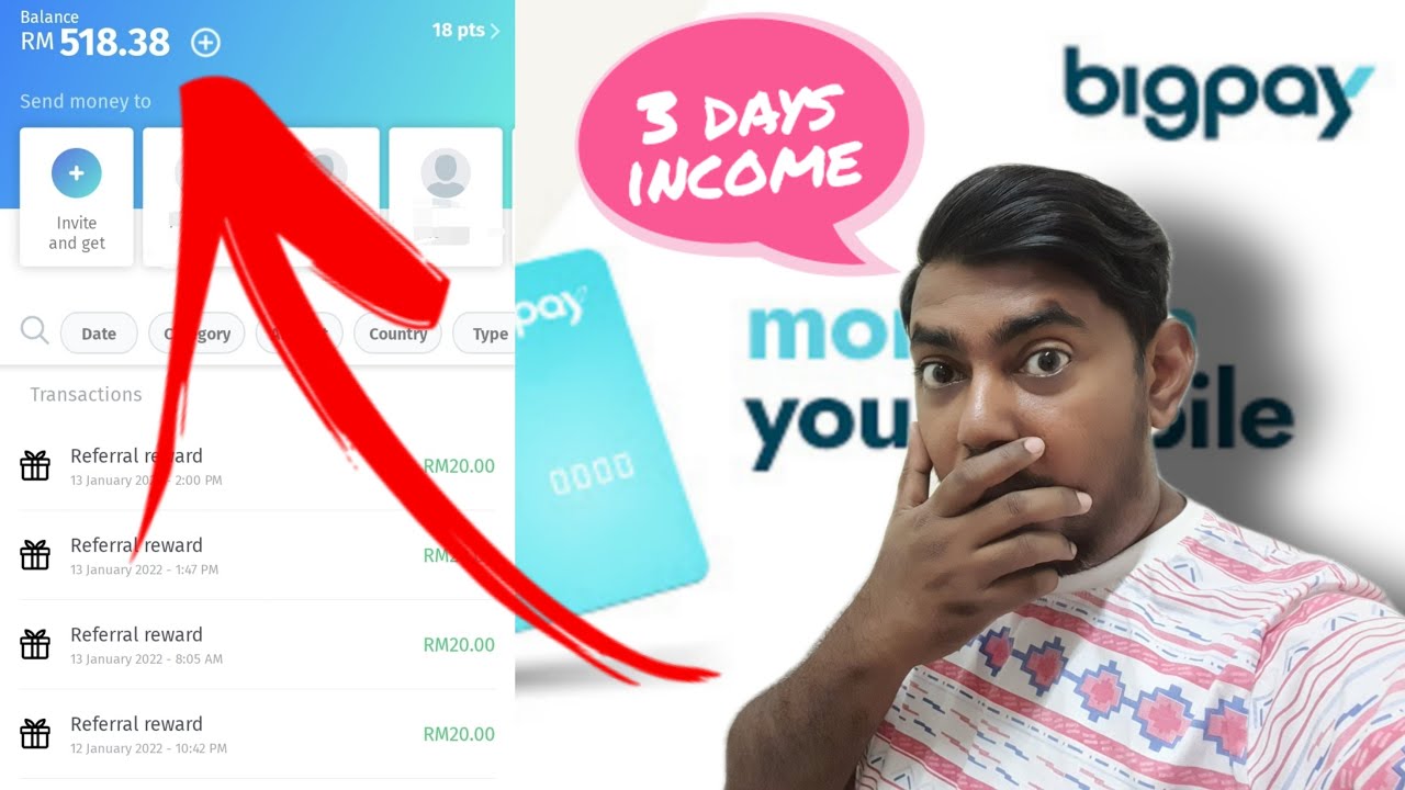 How to make money via Big Pay Ewallet App | RM500 in 3 days income.