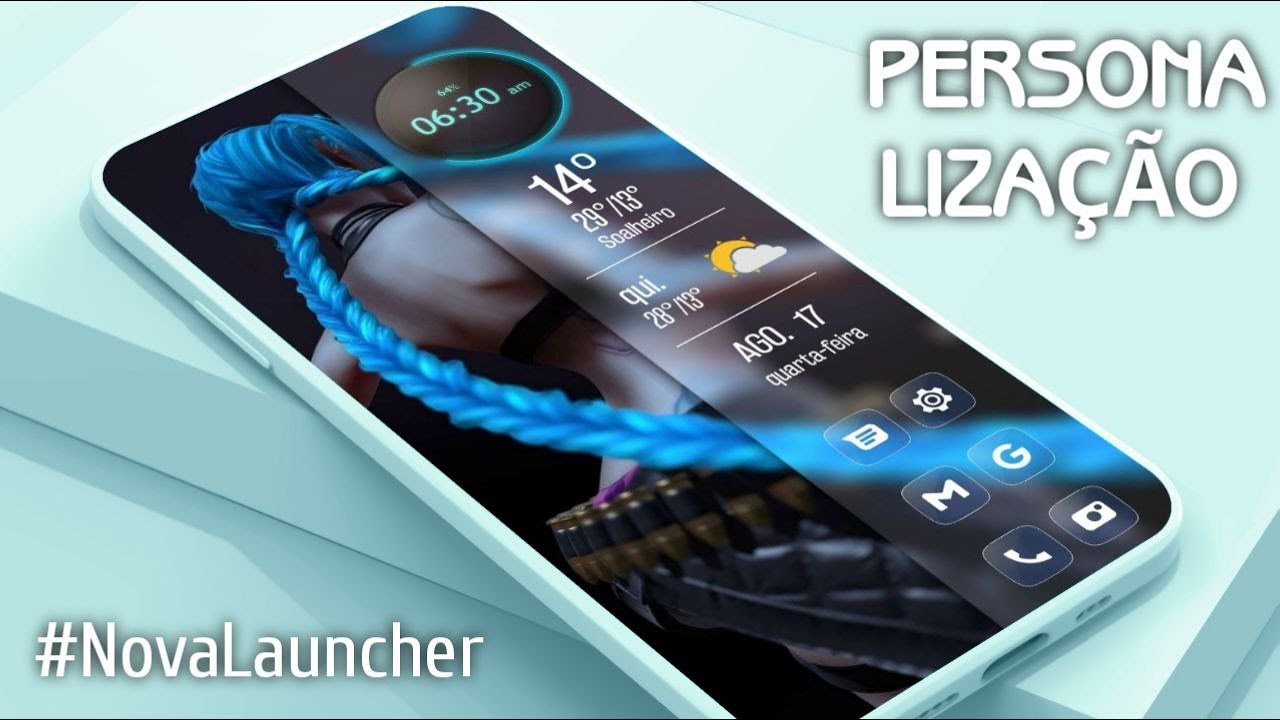 Essa PERSONALIZAÇÃO ficou TOP| Dual Wallpaper HOME Blur #HomeScreen #NovaSetup #NovaLauncher