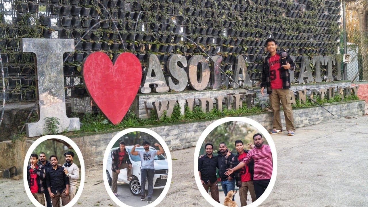 Asola Bhatti Wildlife Sanctuary 😍 New Delhi 🥰 Sanctuary Me Dosto K Shat Full Maje Kiya 😂