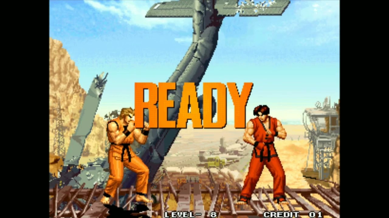 THE KING OF FIGHTERS 95 NEO GEO MVS ARCADE LEVEL 8 KIM KAPHWAN TAKUMA SAKAZAKI RYO SAKAZAKI SEM FINA