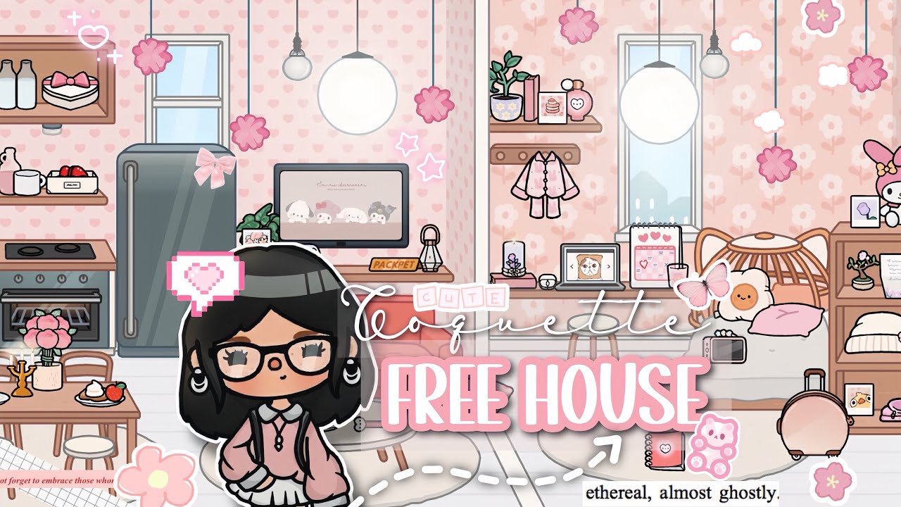 Дизайн РОЗОВОГО ДОМА от Coquette FREE🌸Идеи дома Toca Boca✨[Дизайн дома] TocaLifeWorld |