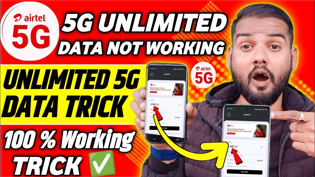 ⚡ Airtel 5G Unlimited Data Not Working? Fixed in 2 Minutes! (2025 New Trick)✅