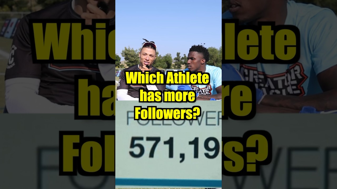 Which Athlete Has MORE Instagram Followers? 😱 #shorts