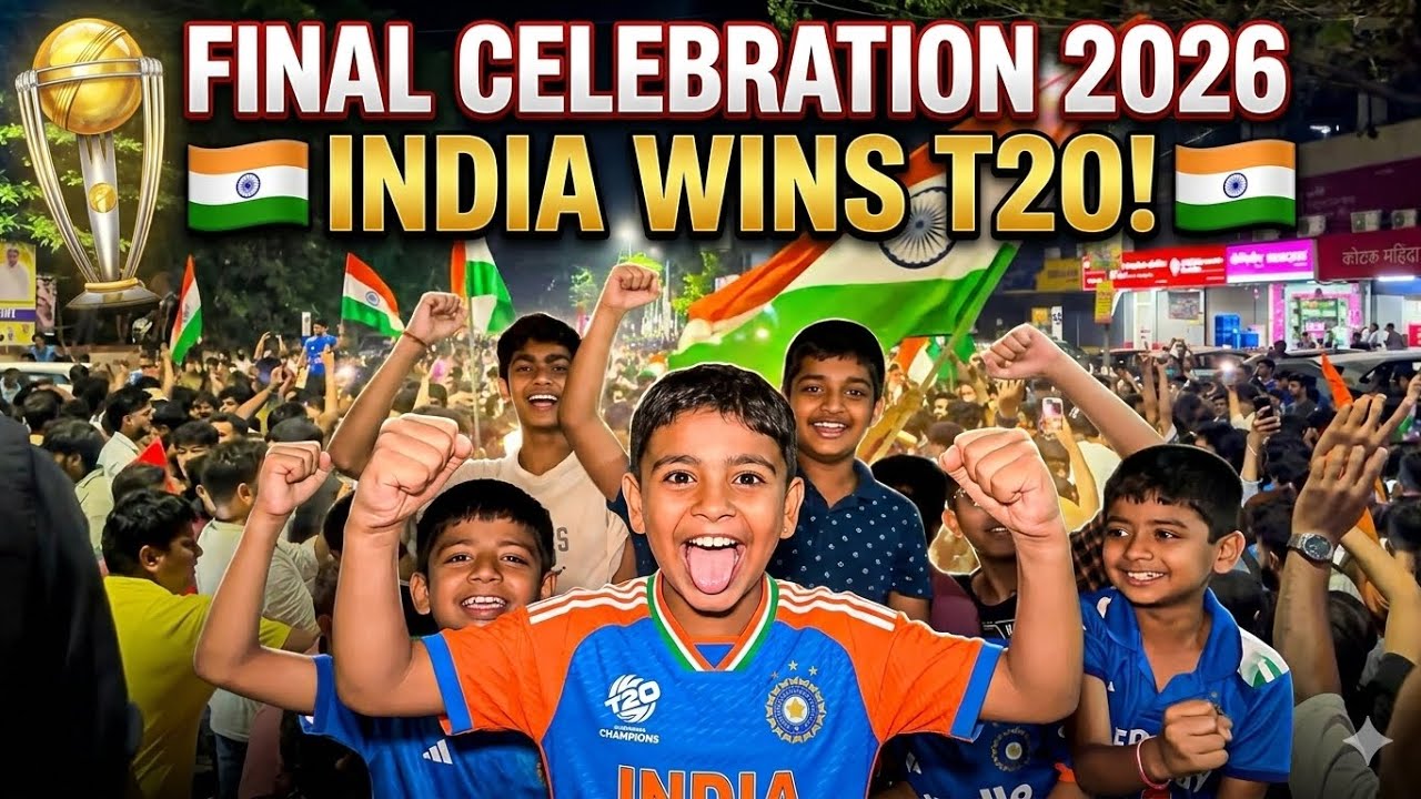 🇮🇳India T20 World Cup Final Victory Celebration 🇮🇳| Society Screening on Projector 🇮🇳🇮🇳🇮🇳