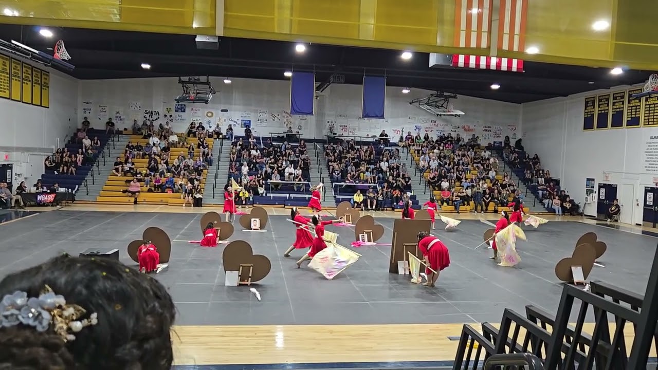 La Serna HS Winterguard 2026 (back view)
