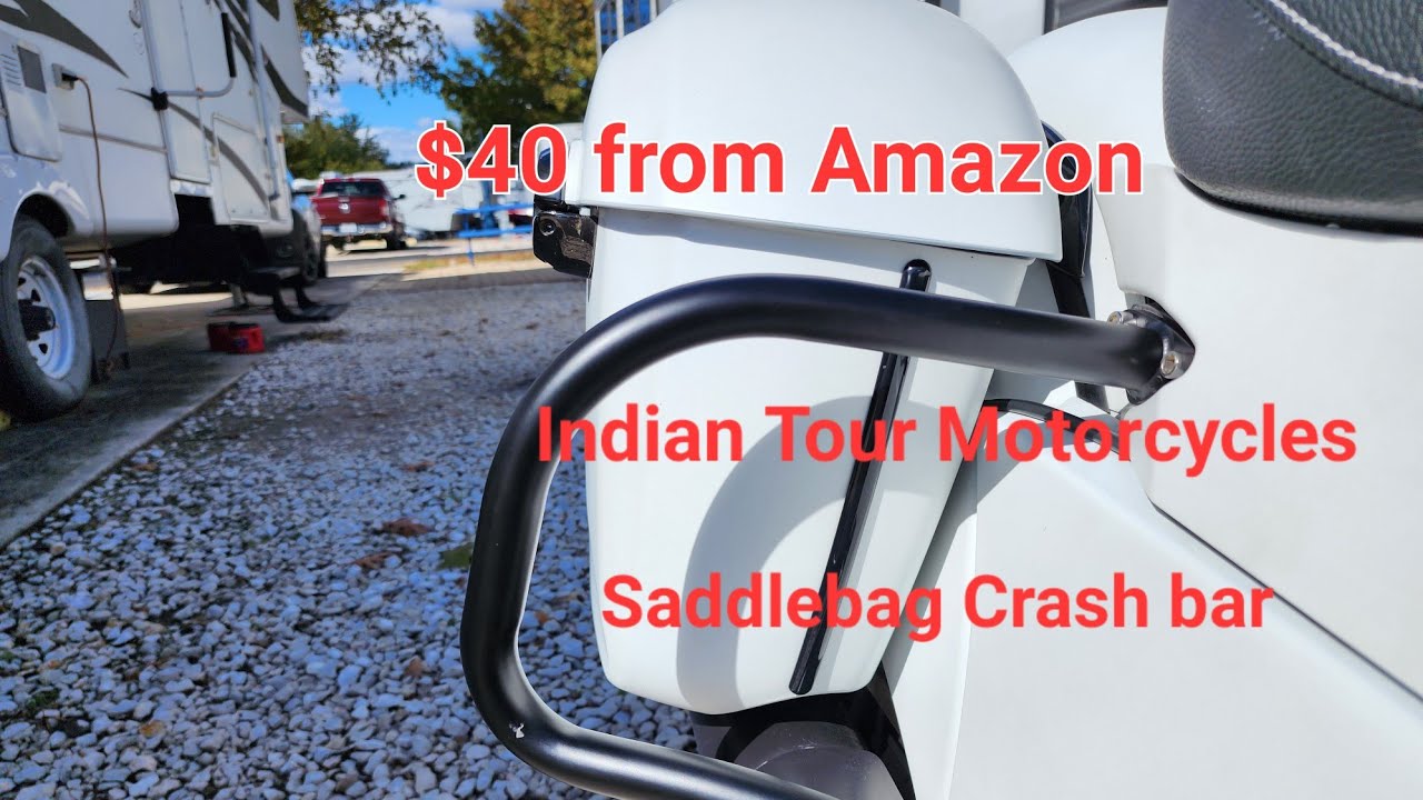 $40 Saddlebags Crash bar Indian Springfield, Chieftain, Pursuit , Roadmaster from Amazon