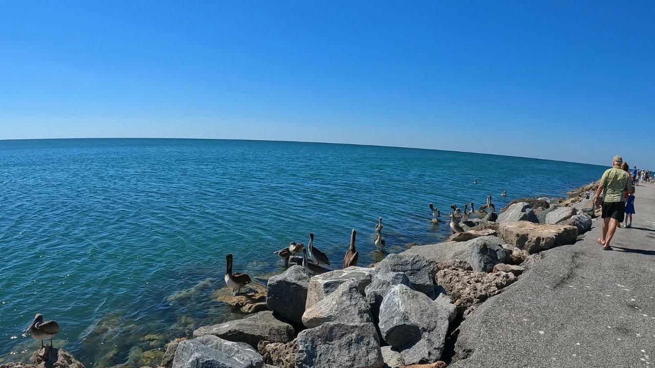 South Jetty, Venice Florida Days After Hurricane Ian (4K)