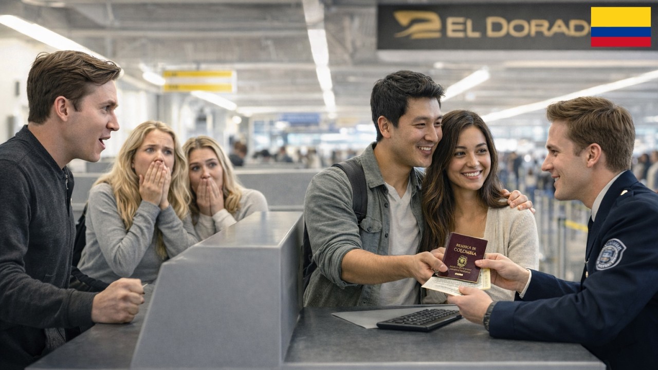 Diferenciar colombianos y turistas es fácil oficial en El Dorado deja sin palabras a estadounidenses