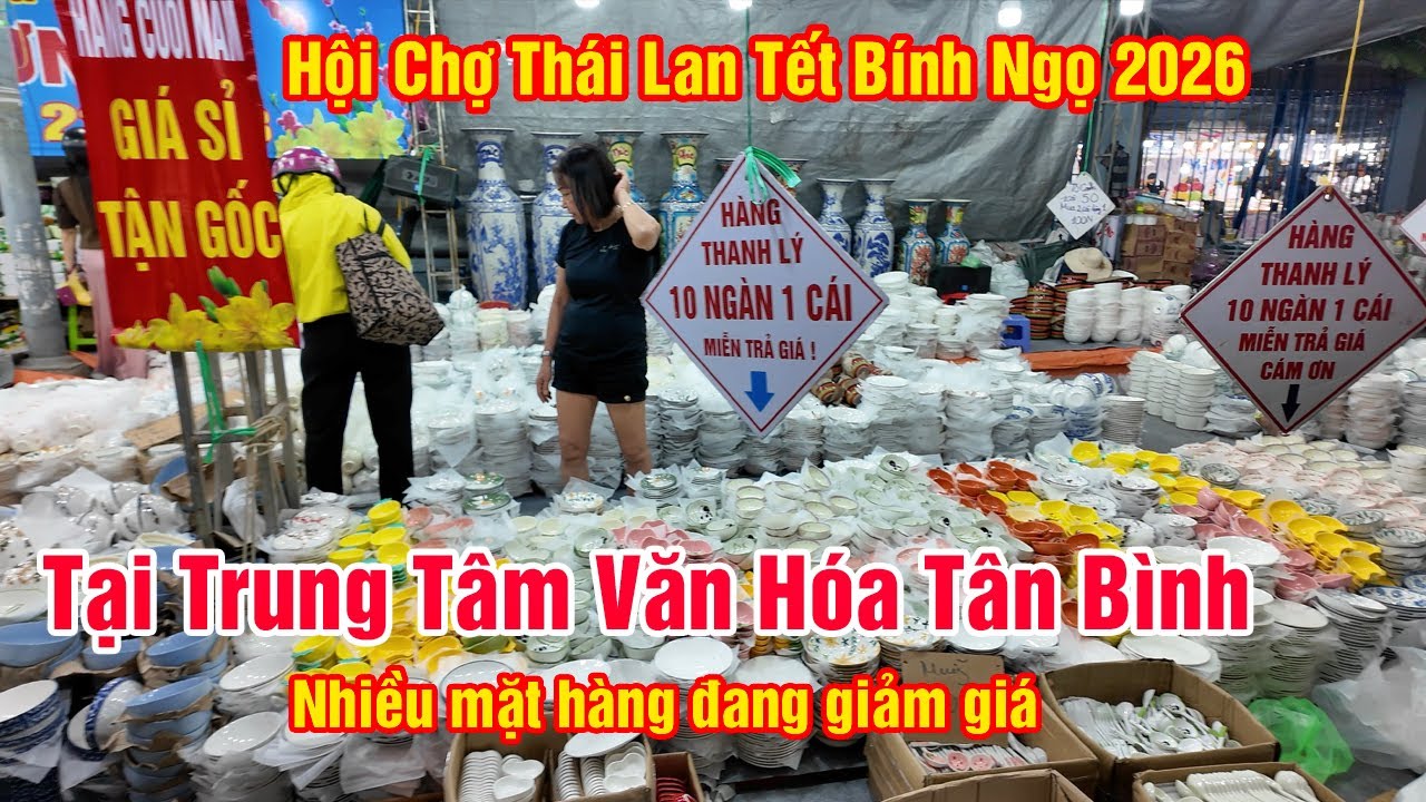 Hội Chợ Thái Lan Tết Bính Ngọ 2026 Tại Sài Gòn, Nhiều Mặt Hàng Đang Giảm Giá, Bà con ùn ùn đến mua
