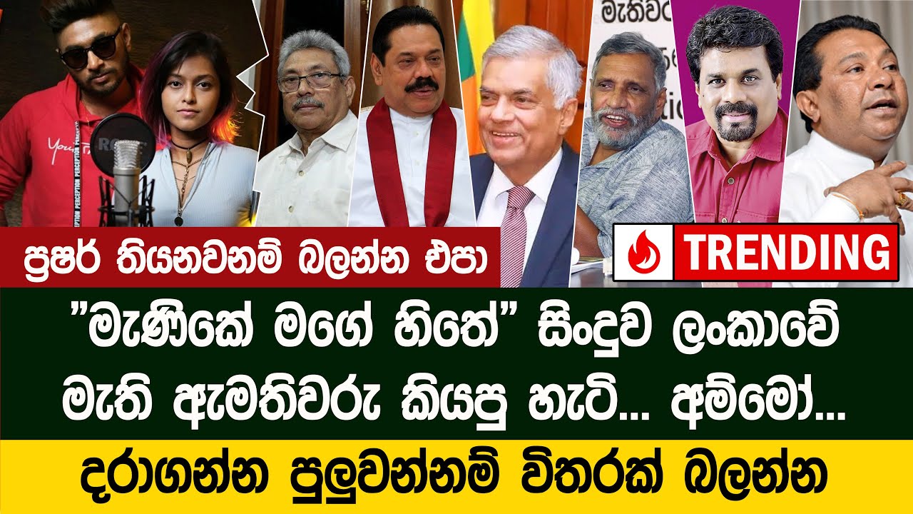 මැණිකේ මගේ හිතේ ලංකාවේ ඇමතිවරු කියපු හැටි - Manike Mage Hithe Political Version - Yohani | Nilame