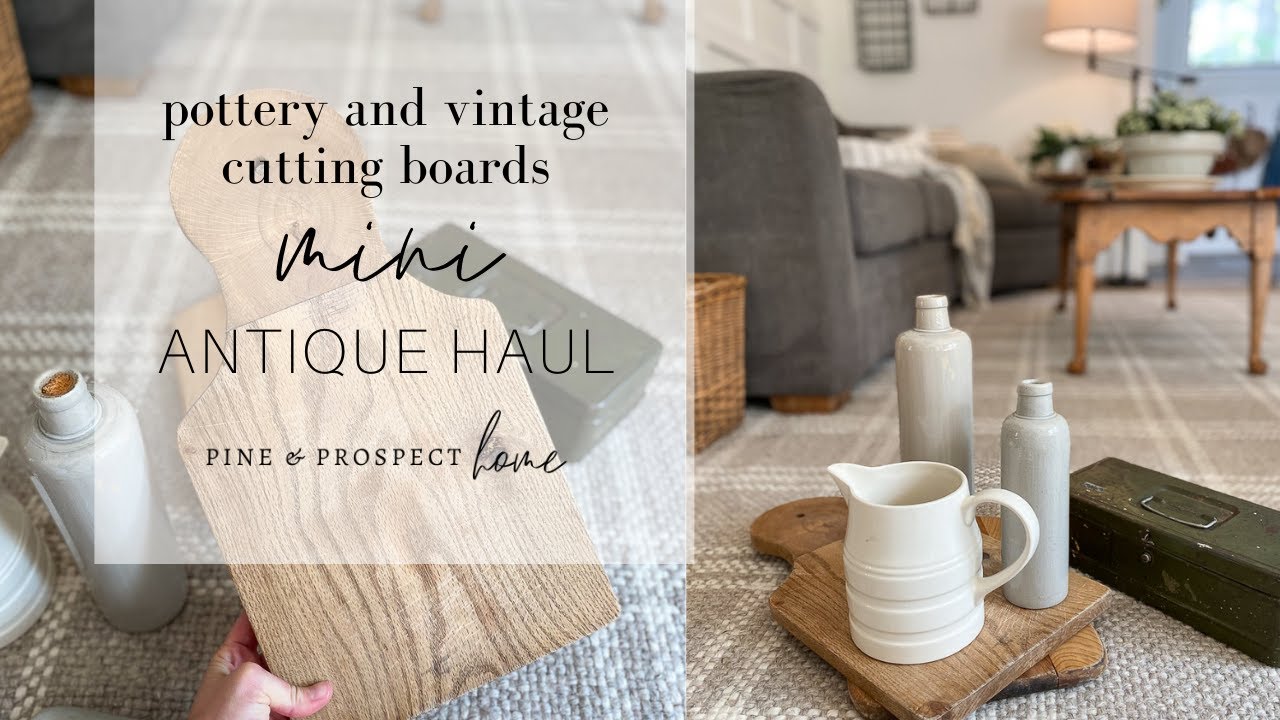 Pottery and Vintage Cutting Boards - Mini Antique Haul!
