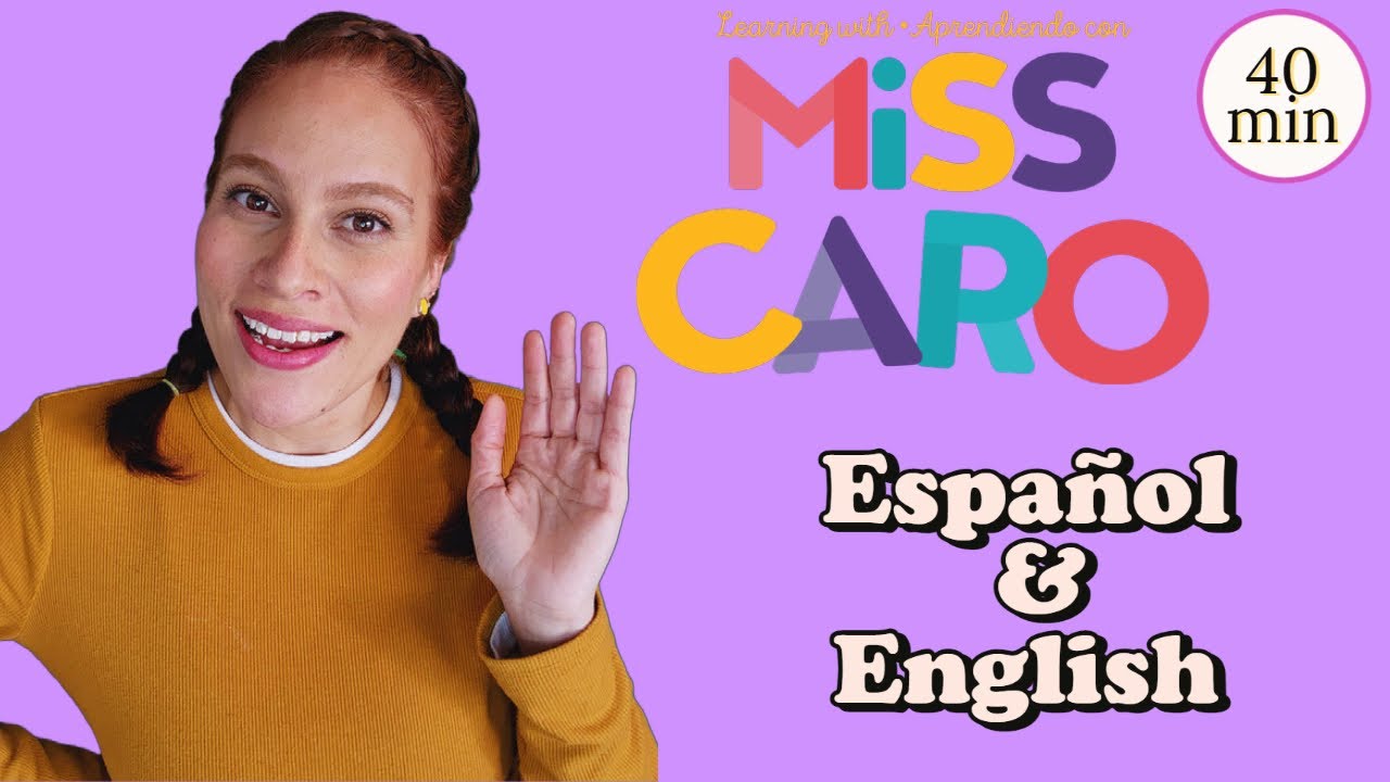 Bilingual Learning | First Words | Kids Songs | Numbers | Bingo | Spanish |  Learning with Miss Caro