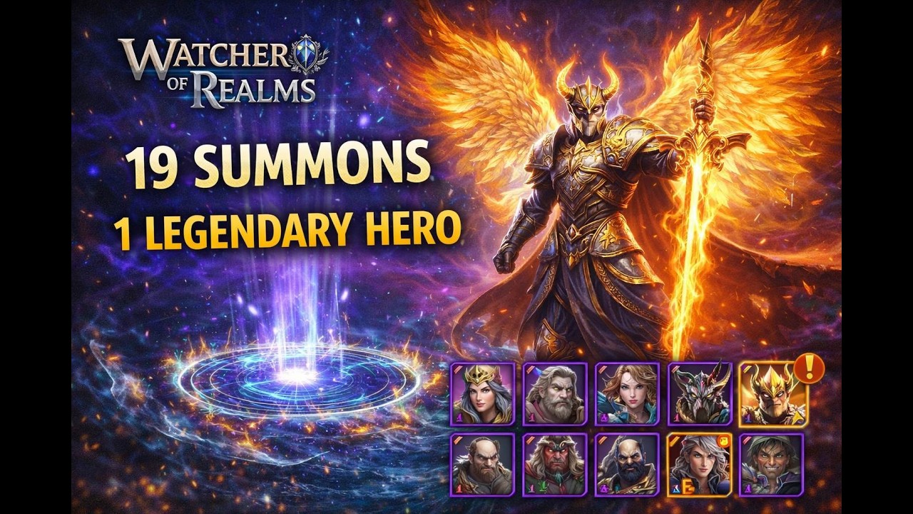 Watcher of Realms – 19 Summons | 1 Legendary Hero